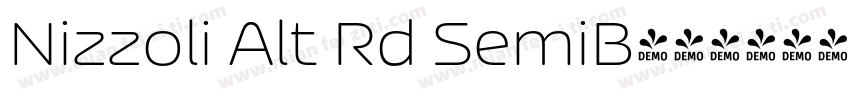 Nizzoli Alt Rd SemiB字体转换